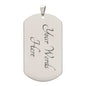 To My Son | Dog Tag | Braver Than You Think | Silver