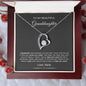 To My Beautiful Granddaughter | Love Nana | Forever Love Necklace