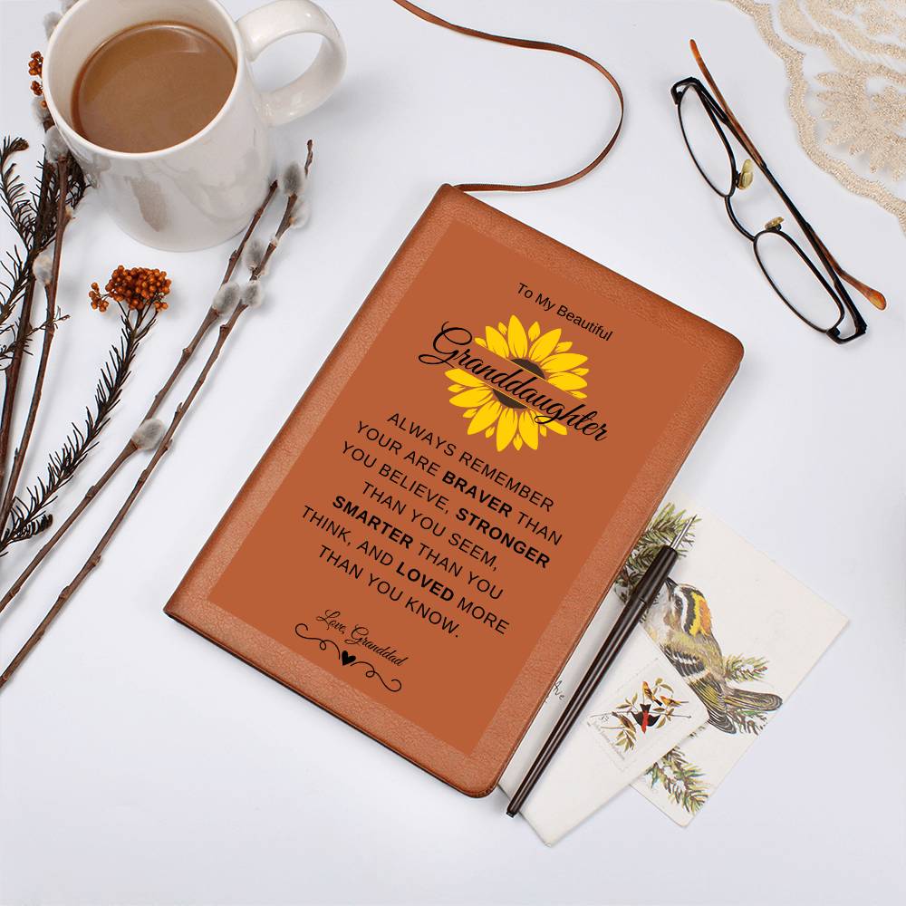 To My Beautiful Granddaughter Journal Love Granddad