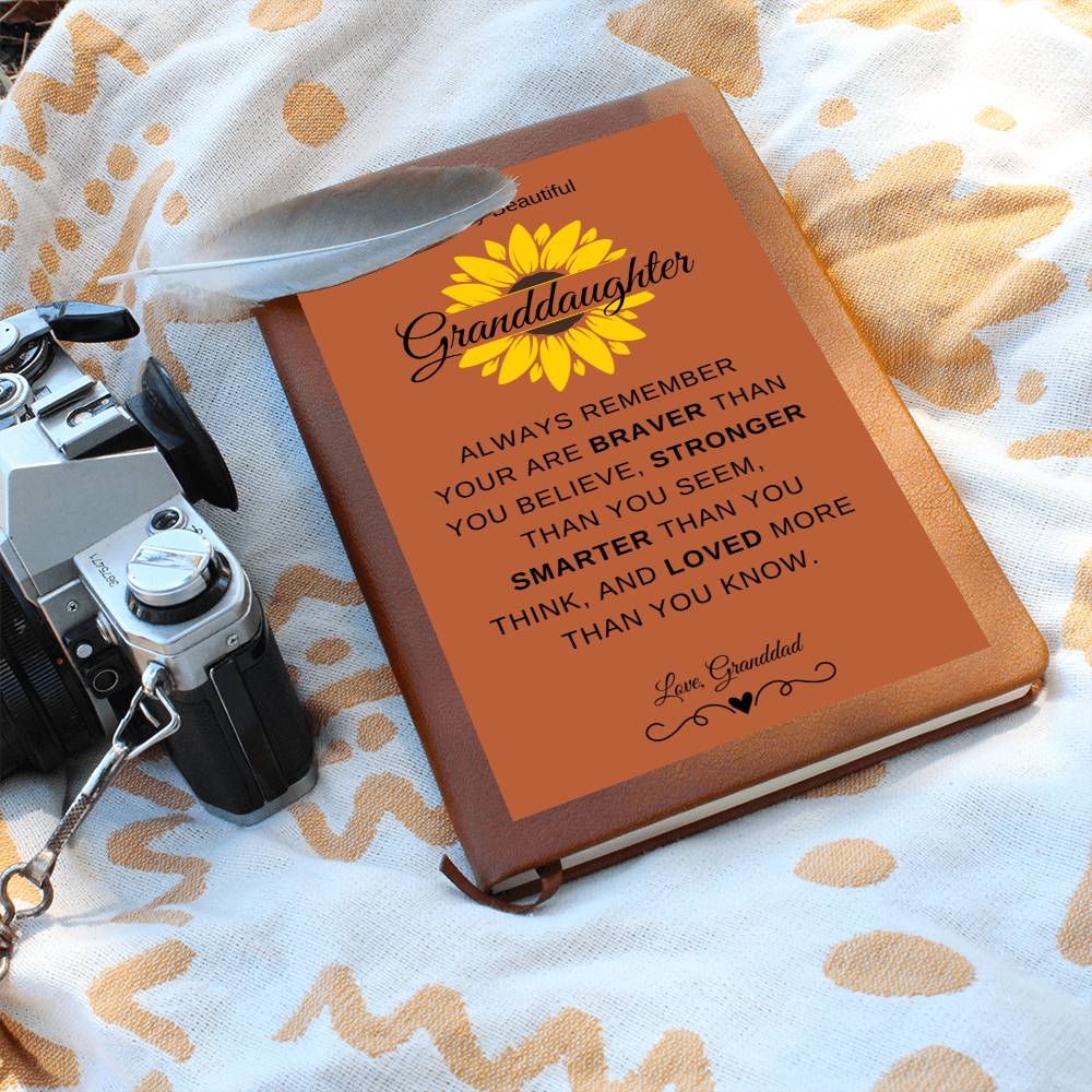 To My Beautiful Granddaughter Journal Love Granddad