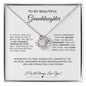 To My Beautiful Granddaughter | Love Knot Necklace