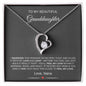 To My Beautiful Granddaughter | Love Nana | Forever Love Necklace