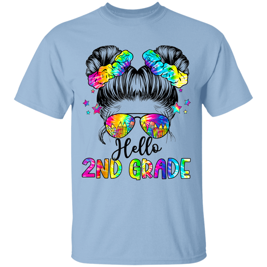 Messy Bun 2nd Grade  Back To School T-Shirt