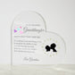 To My Beautiful Granddaughter | Heart Acrylic | Love Grandma
